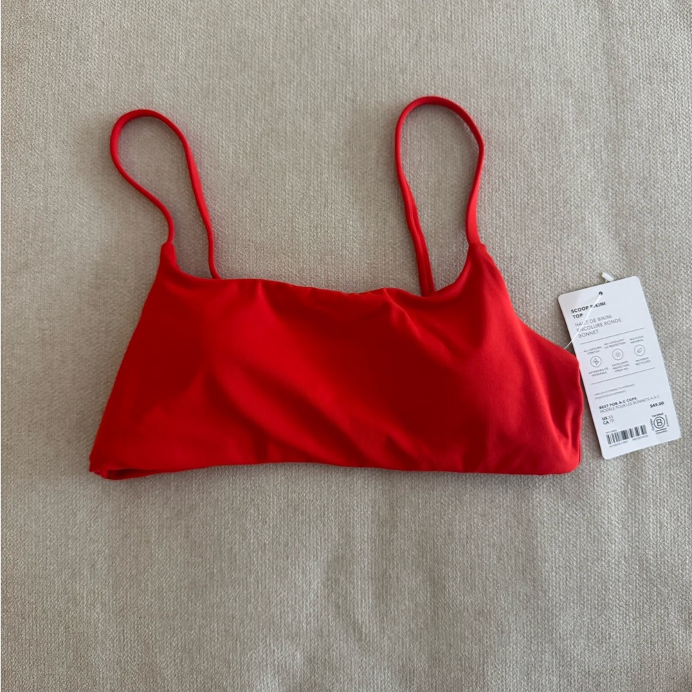 Red Women's bikini top from Athleta